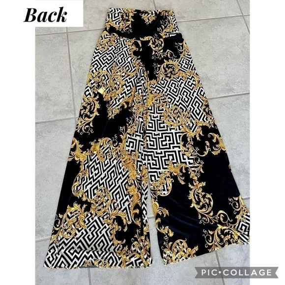 Black, Gold & White “Versace Like” Print - Picture 4 of 5